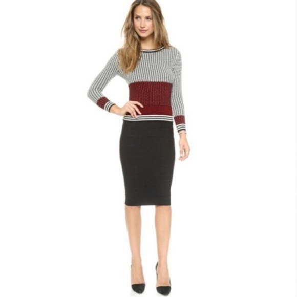 Diane Von Furstenberg DVF Wool Crewneck Geometric Print Sweater Size XS (P) - Picture 3 of 13